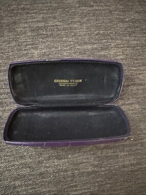 Giorgio Fedon Purple Eyewear Case